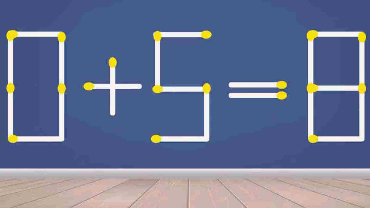 È possibile risolvere questa equazione spostando un solo fiammifero?